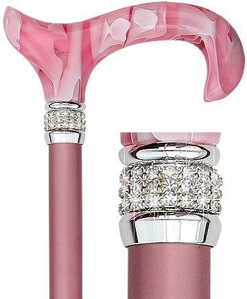 Scratch & Dent Pink Pearlz Designer Adjustable Cane V1950