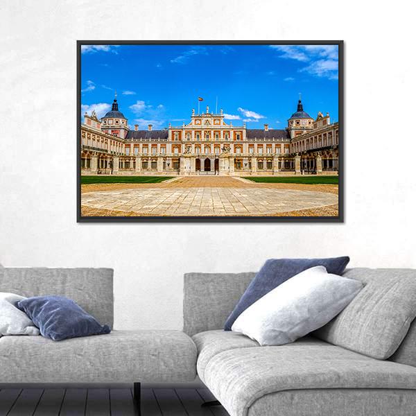 Royal Palace Of Aranjuez Canvas Wall Art-3 Horizontal-Gallery Wrap-25" x 16"-Tiaracle