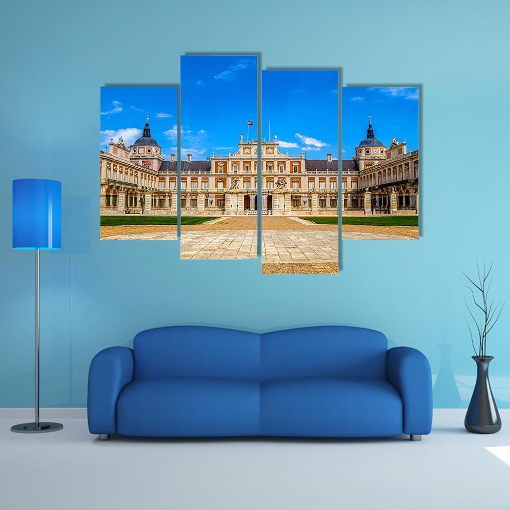 Royal Palace Of Aranjuez Canvas Wall Art-4 Pop-Gallery Wrap-50" x 32"-Tiaracle