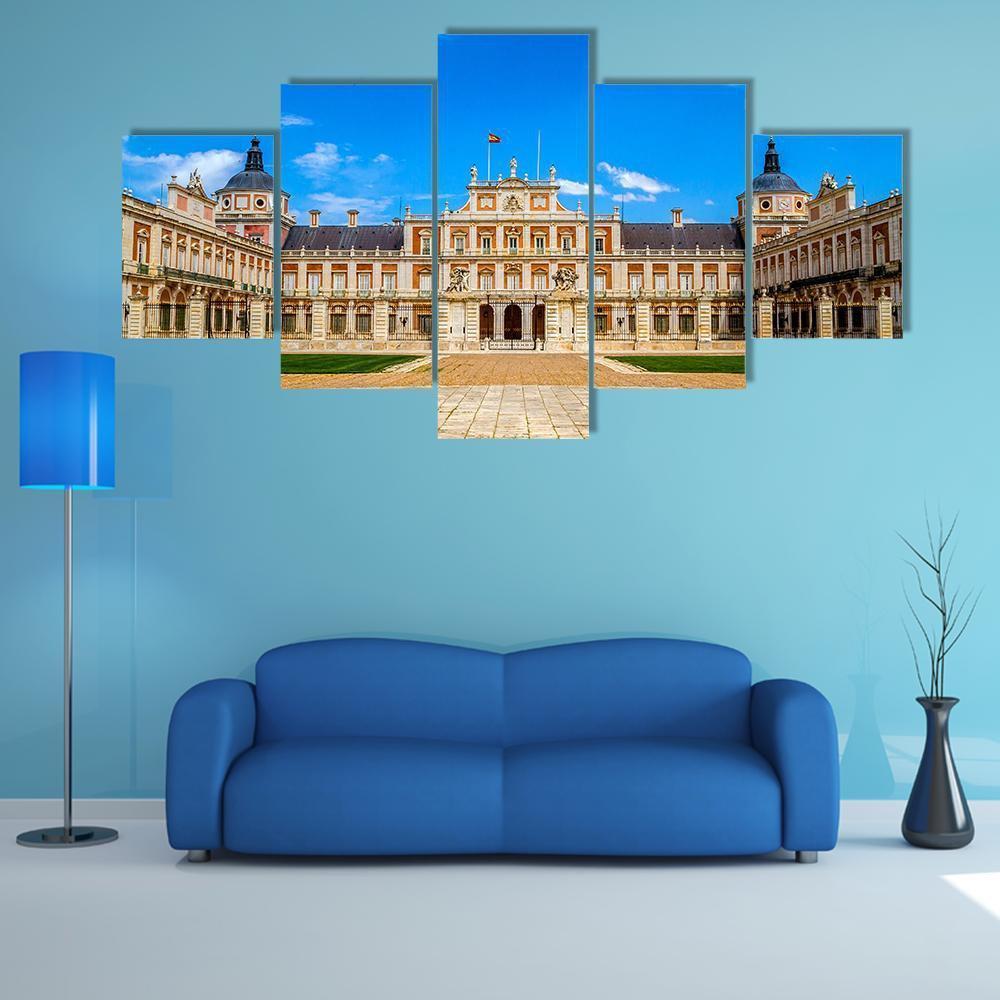 Royal Palace Of Aranjuez Canvas Wall Art-5 Star-Gallery Wrap-62" x 32"-Tiaracle