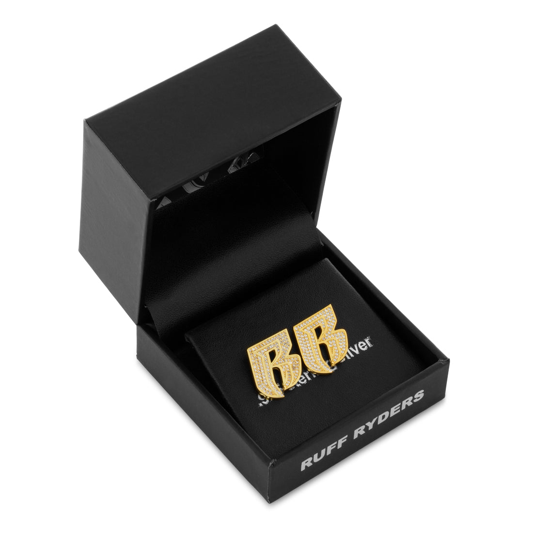 Ruff Ryders x King Ice - Stud Logo Earrings