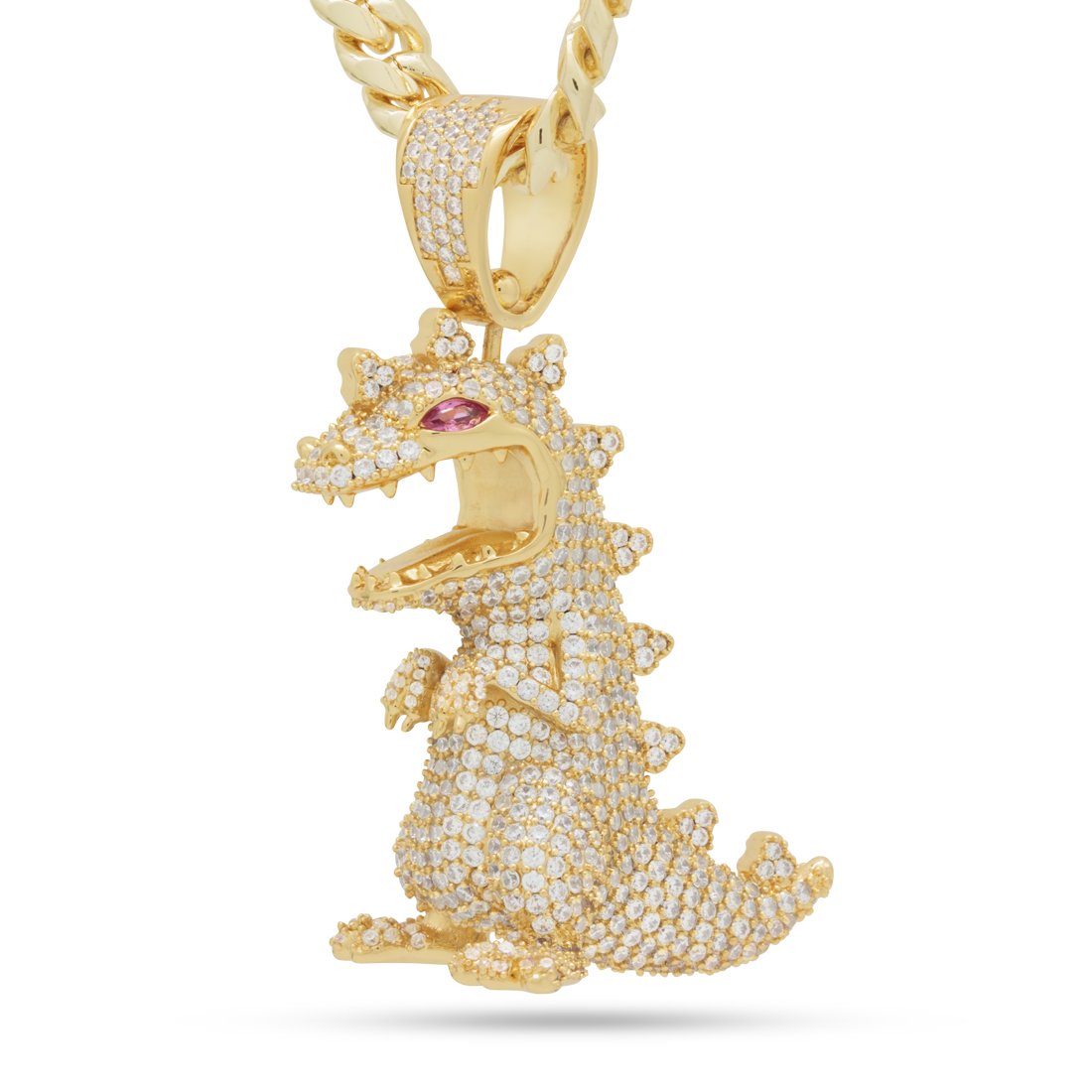 Rugrats x King Ice - Iced Reptar Necklace