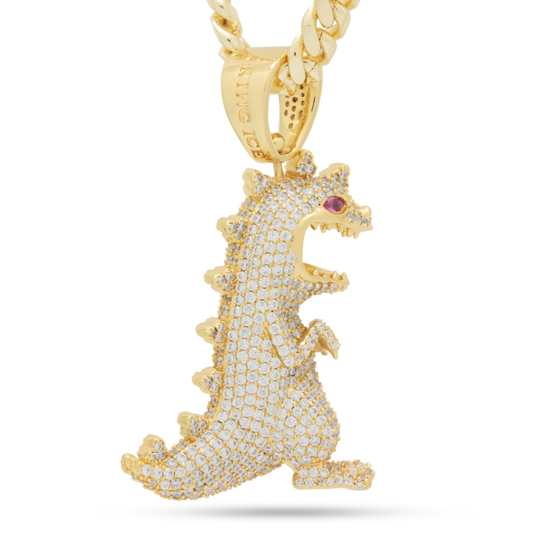 Rugrats x King Ice - Iced Reptar Necklace