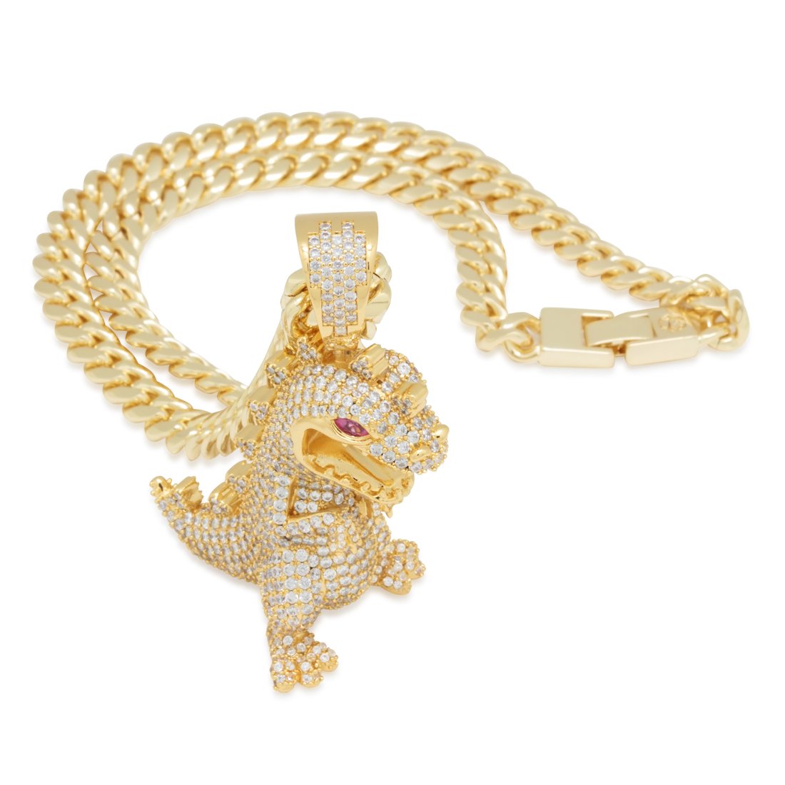 Rugrats x King Ice - Iced Reptar Necklace