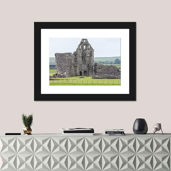Ruins Of Glenluce Abbey Canvas Wall Art-1 Piece-Framed Print-20" x 16"-Tiaracle