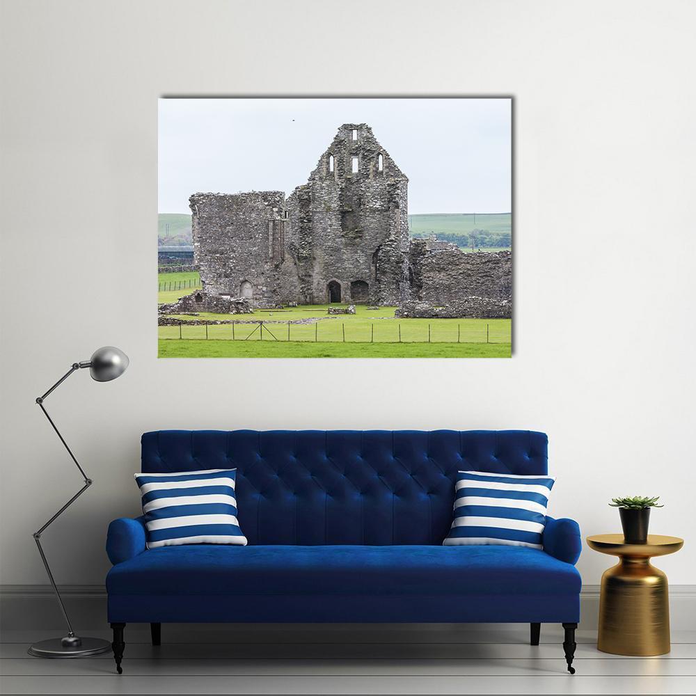 Ruins Of Glenluce Abbey Canvas Wall Art-1 Piece-Gallery Wrap-48" x 32"-Tiaracle