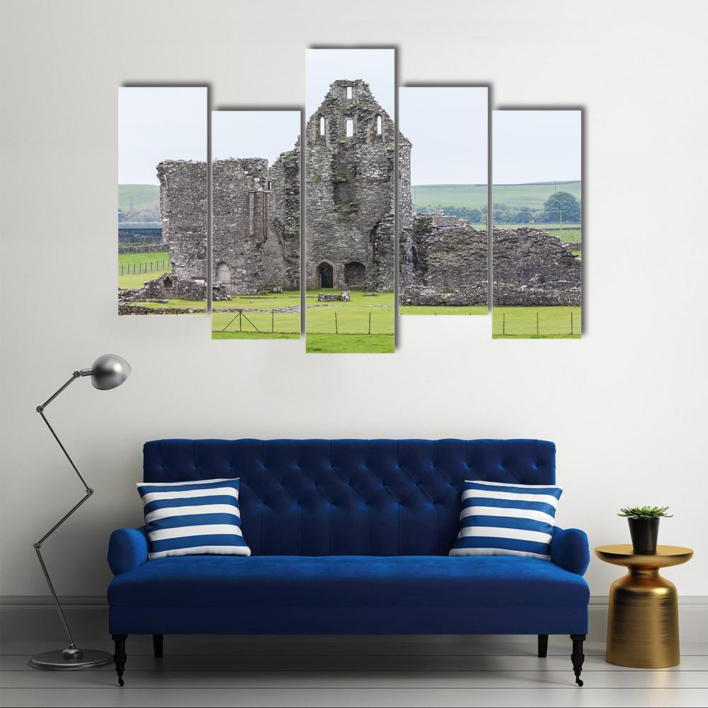 Ruins Of Glenluce Abbey Canvas Wall Art-5 Pop-Gallery Wrap-47" x 32"-Tiaracle