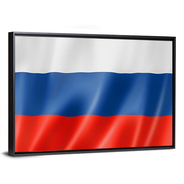 Russia Flag Canvas Wall Art-3 Horizontal-Gallery Wrap-25" x 16"-Tiaracle