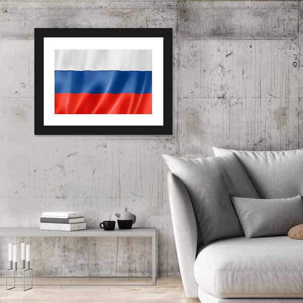 Russia Flag Canvas Wall Art-3 Horizontal-Gallery Wrap-25" x 16"-Tiaracle