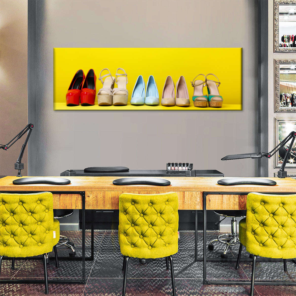 High Heel -Schuhe Wandkunst