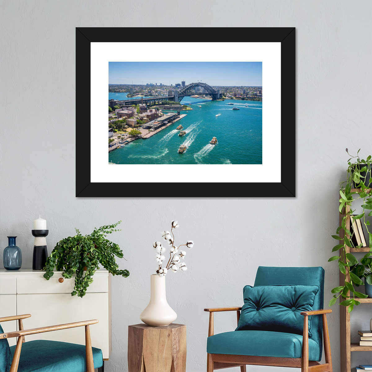 Blick auf die Wandkunst von Sydney Cove