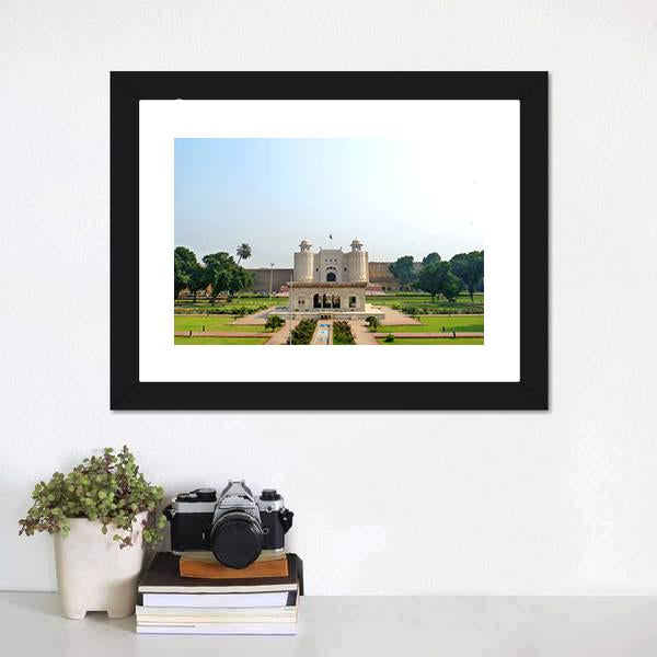 Shahi Qilla Fort Lahore Canvas Wall Art-3 Horizontal-Gallery Wrap-25" x 16"-Tiaracle