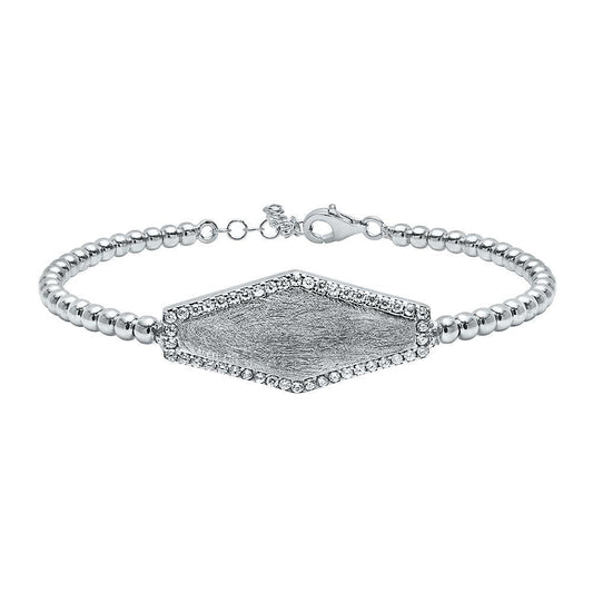 چاندی کے دلکشی اور جواہرات کے ساتھ مالا کڑا