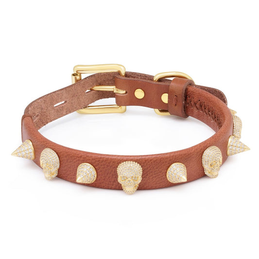 Skull Iced Dog Collar