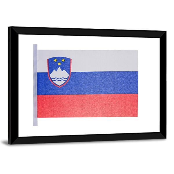 Slovenian Flag Canvas Wall Art-3 Horizontal-Gallery Wrap-25" x 16"-Tiaracle