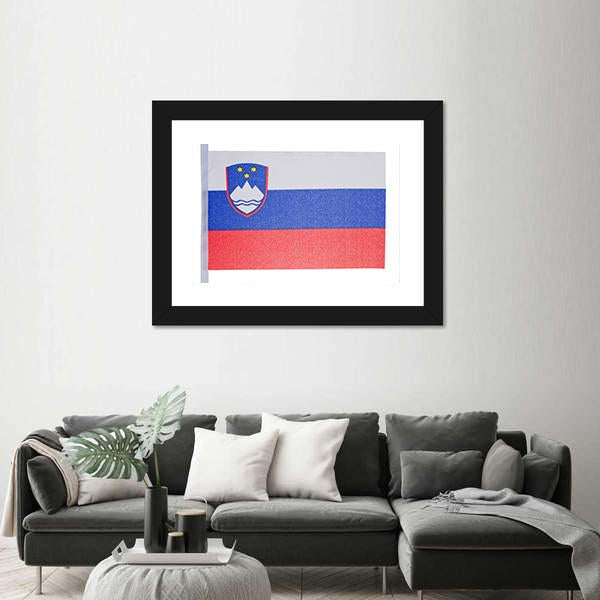 Slovenian Flag Canvas Wall Art-3 Horizontal-Gallery Wrap-25" x 16"-Tiaracle