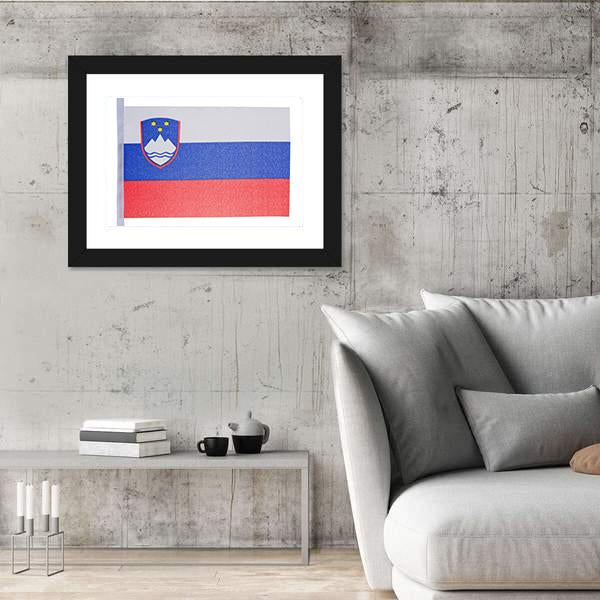 Slovenian Flag Canvas Wall Art-3 Horizontal-Gallery Wrap-25" x 16"-Tiaracle