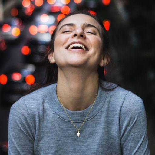 Mini Hamsa Lucky Silver Necklace