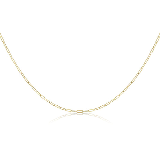Micro Paper Clip Chain in 14k Goldfill