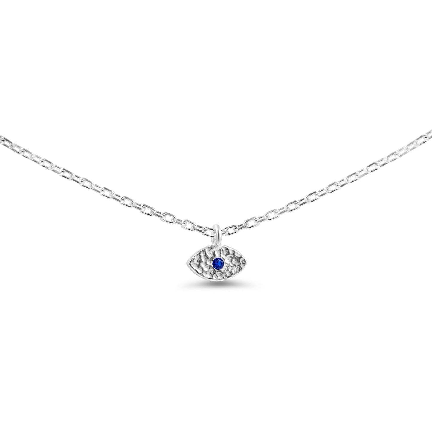 Mini Evil Eye Necklace in Silver or Gold