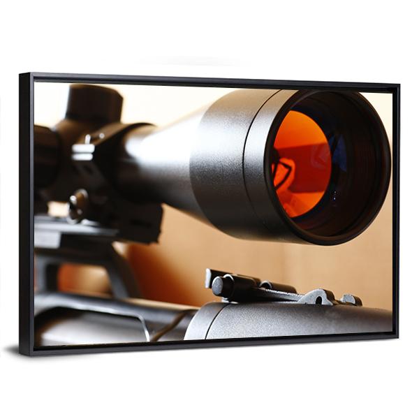 Sniper Rifle Scope Canvas Wall Art-3 Horizontal-Gallery Wrap-25" x 16"-Tiaracle