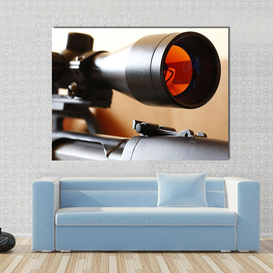 Sniper Rifle Scope Canvas Wall Art-1 Piece-Gallery Wrap-48" x 32"-Tiaracle