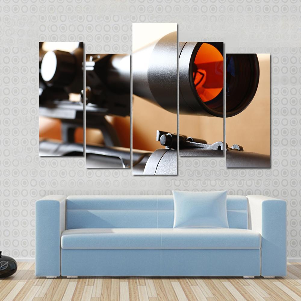 Sniper Rifle Scope Canvas Wall Art-5 Pop-Gallery Wrap-47" x 32"-Tiaracle