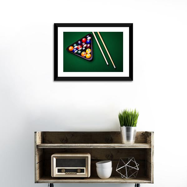 Snooker Table Canvas Wall Art-3 Horizontal-Gallery Wrap-25" x 16"-Tiaracle