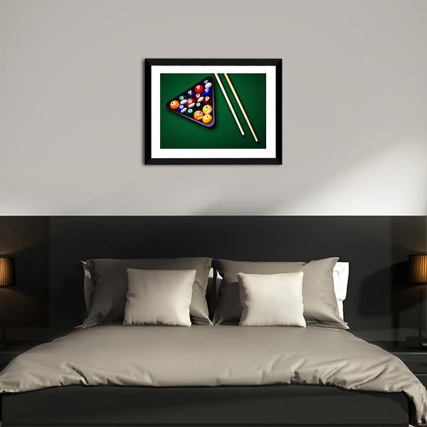 Snooker Table Canvas Wall Art-3 Horizontal-Gallery Wrap-25" x 16"-Tiaracle