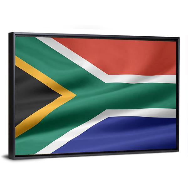 South Africa Flag Canvas Wall Art-3 Horizontal-Gallery Wrap-25" x 16"-Tiaracle