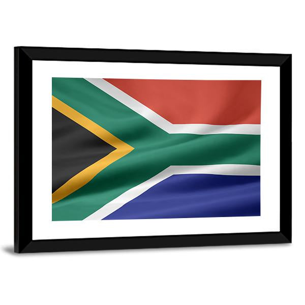 South Africa Flag Canvas Wall Art-3 Horizontal-Gallery Wrap-25" x 16"-Tiaracle