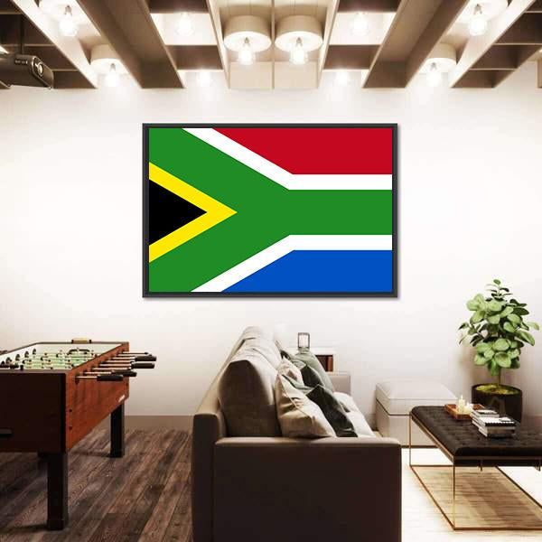South-African Republic Flag Canvas Wall Art-3 Horizontal-Gallery Wrap-25" x 16"-Tiaracle