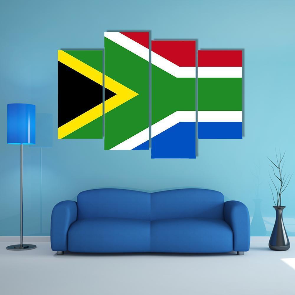South-African Republic Flag Canvas Wall Art-4 Pop-Gallery Wrap-50" x 32"-Tiaracle