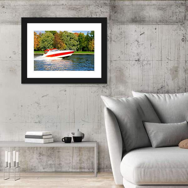 Speed Boat Fast And Furious Canvas Wall Art-3 Horizontal-Gallery Wrap-25" x 16"-Tiaracle