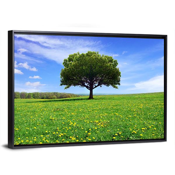 Spring Landscape Canvas Wall Art-3 Horizontal-Gallery Wrap-25" x 16"-Tiaracle