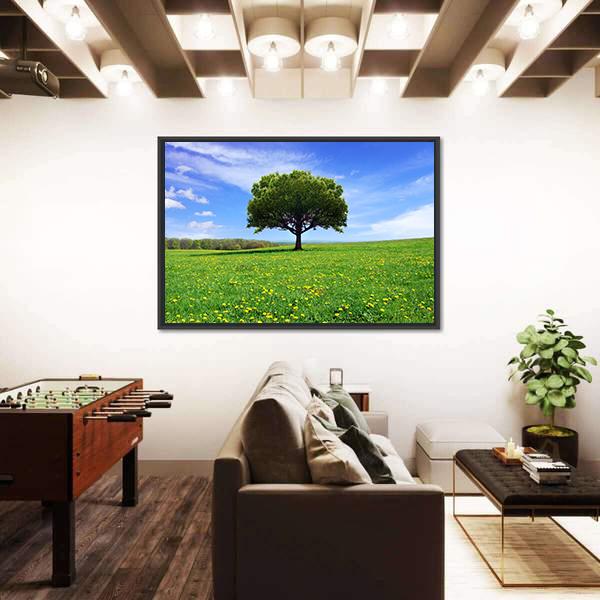 Spring Landscape Canvas Wall Art-3 Horizontal-Gallery Wrap-25" x 16"-Tiaracle