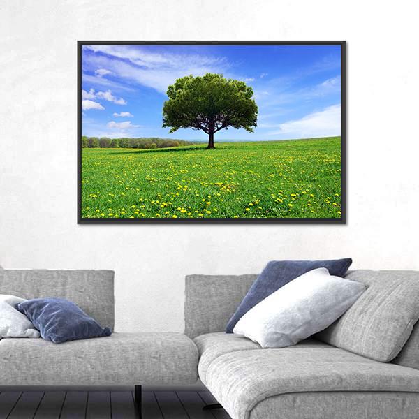Spring Landscape Canvas Wall Art-3 Horizontal-Gallery Wrap-25" x 16"-Tiaracle