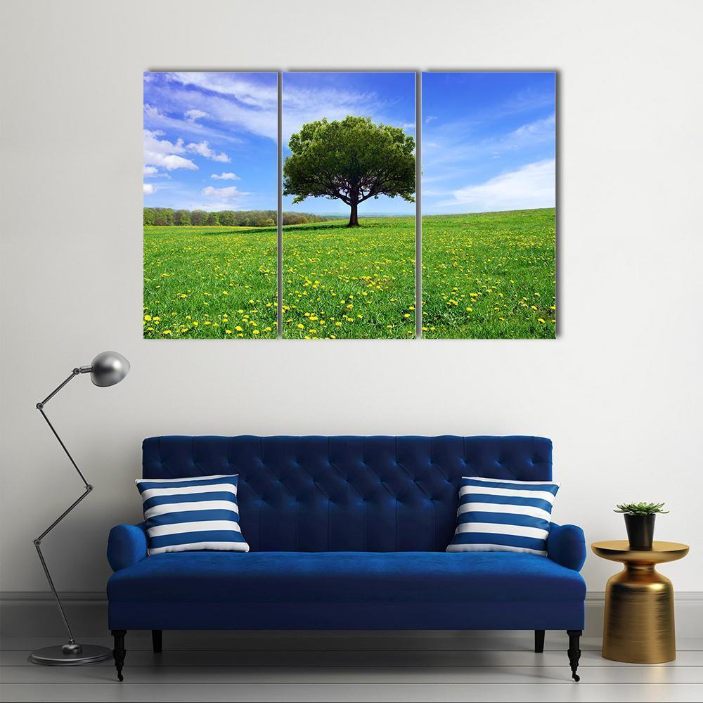 Spring Landscape Canvas Wall Art-3 Horizontal-Gallery Wrap-37" x 24"-Tiaracle