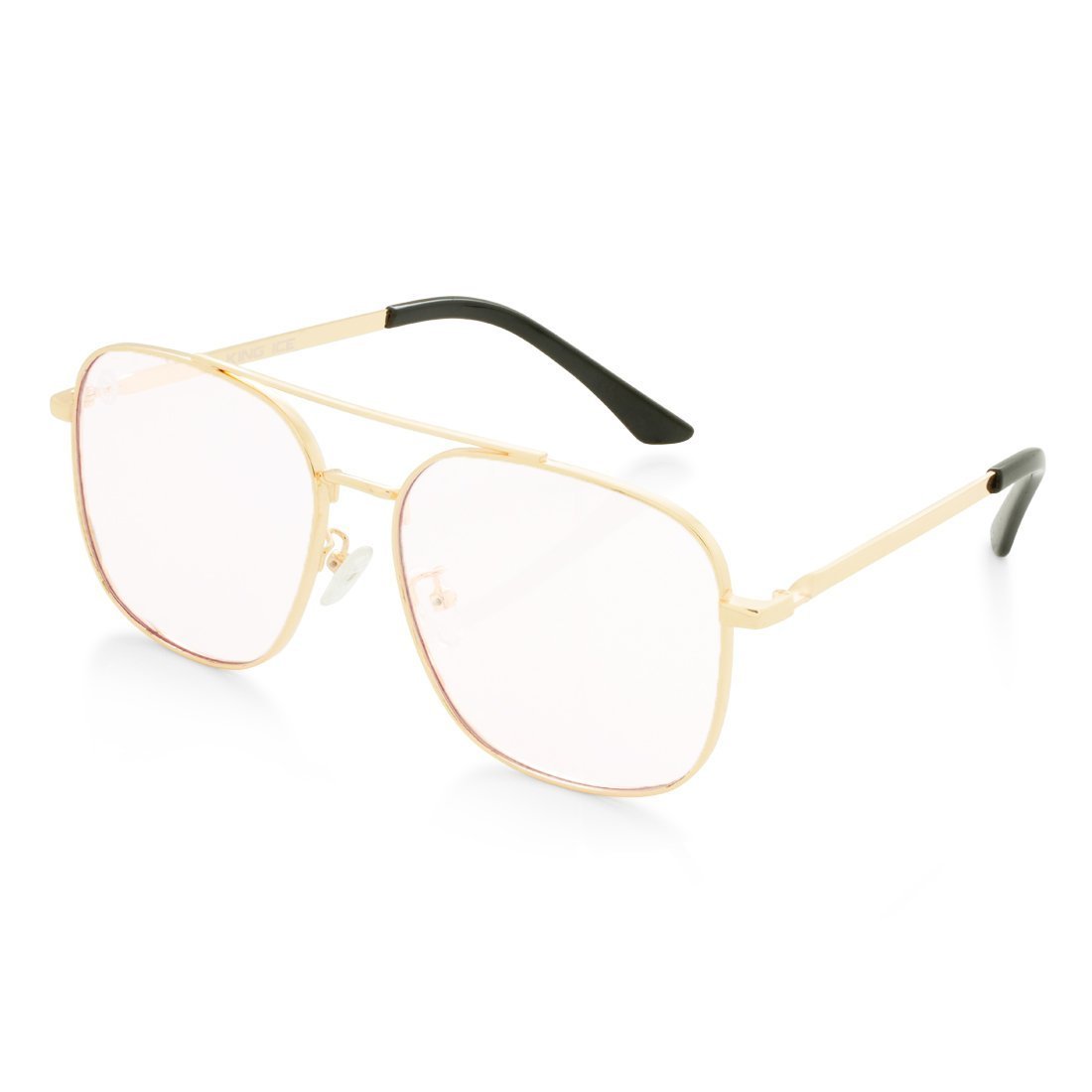 Square-Frame Aviator Sunglasses