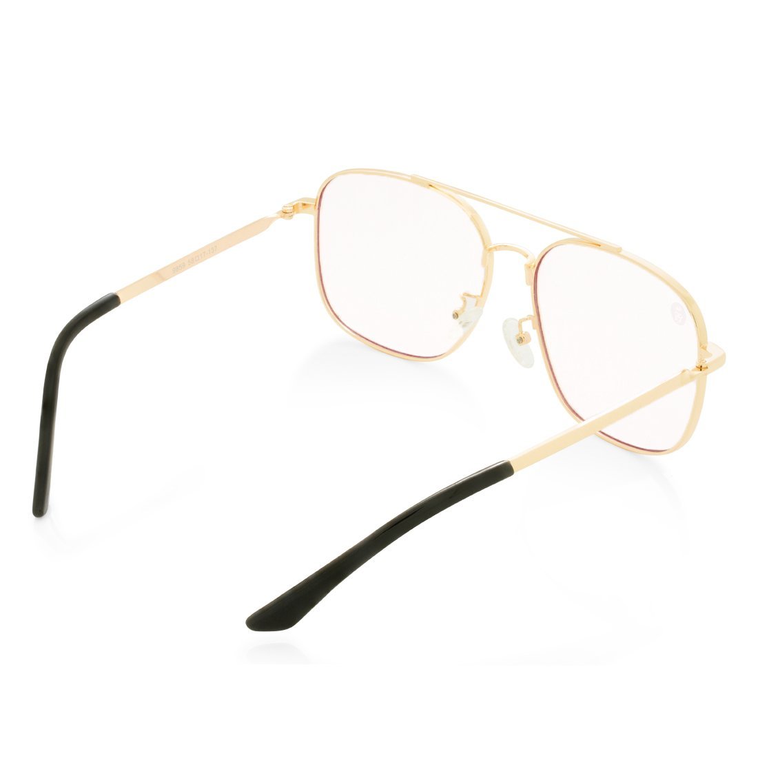 Square-Frame Aviator Sunglasses