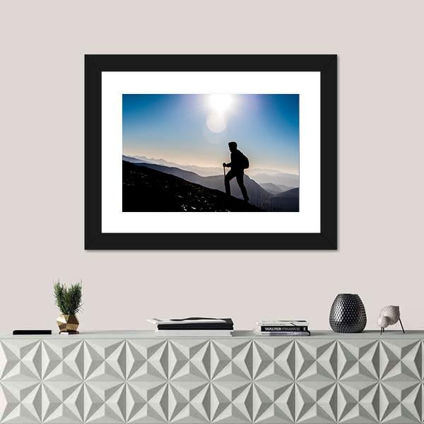 Step Into Success Canvas Wall Art-1 Piece-Framed Print-20" x 16"-Tiaracle