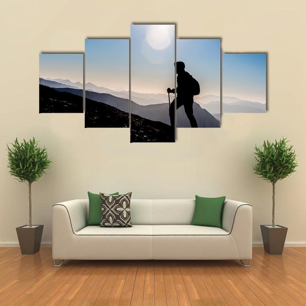 Step Into Success Canvas Wall Art-5 Star-Gallery Wrap-62" x 32"-Tiaracle