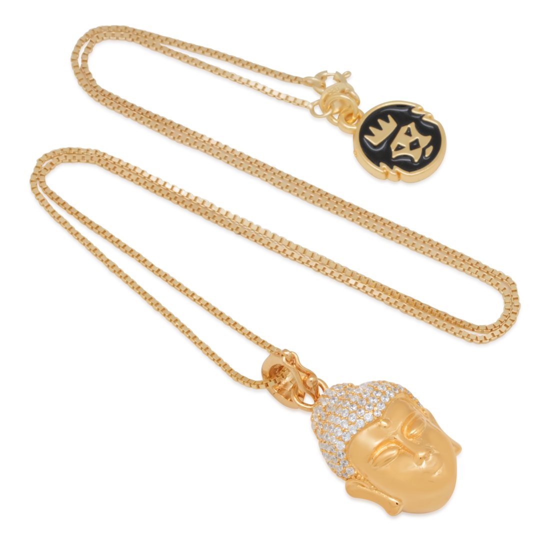 Sterling Silver Awake Buddha Necklace