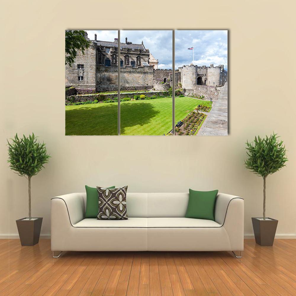 Stirling Castle Canvas Wall Art-3 Horizontal-Gallery Wrap-37" x 24"-Tiaracle