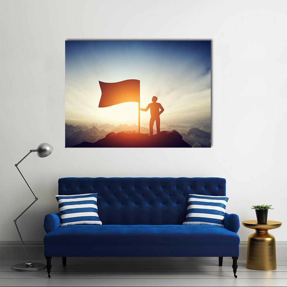 Successful Challenge Concept Canvas Wall Art-1 Piece-Gallery Wrap-48" x 32"-Tiaracle