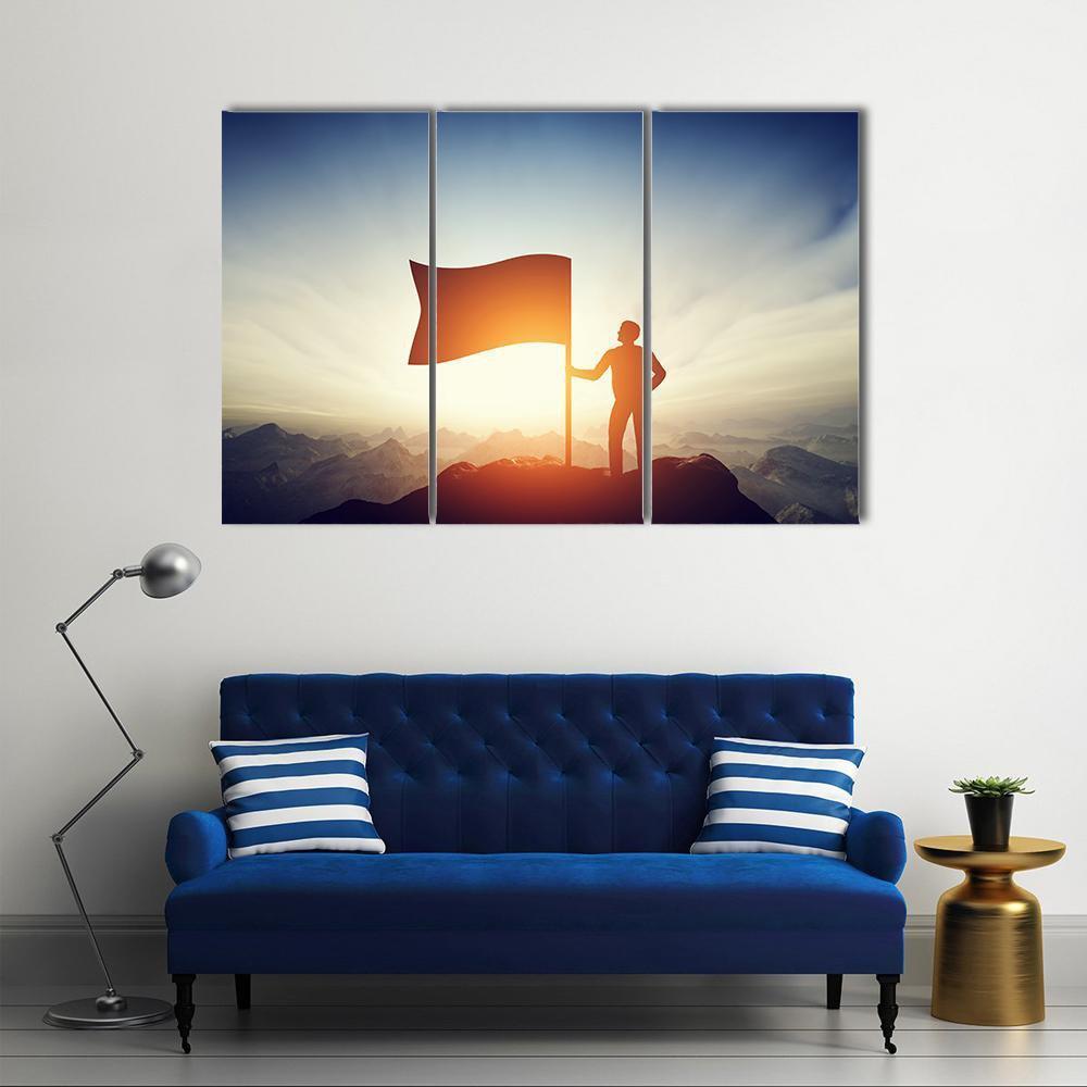 Successful Challenge Concept Canvas Wall Art-3 Horizontal-Gallery Wrap-37" x 24"-Tiaracle