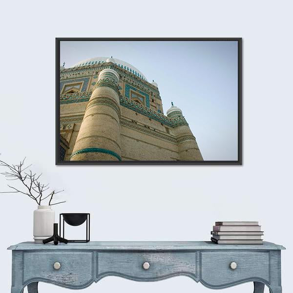 Sufi Saint Shrine Bahawalpur Pakistan Canvas Wall Art-1 Piece-Floating Frame-24" x 16"-Tiaracle