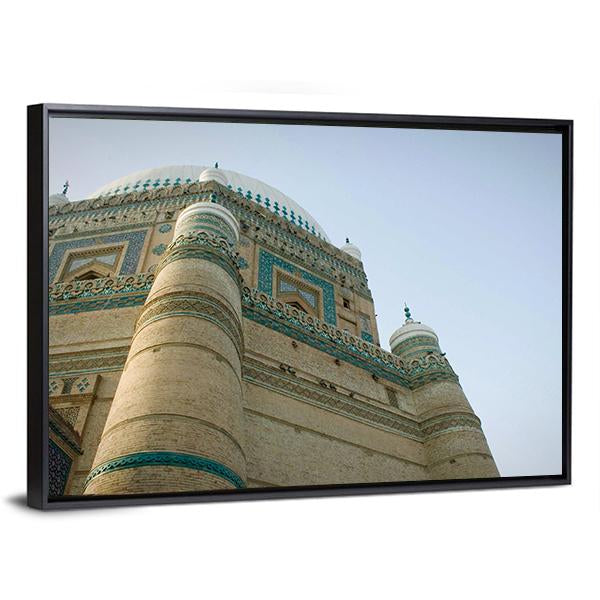 Sufi Saint Shrine Bahawalpur Pakistan Canvas Wall Art-3 Horizontal-Gallery Wrap-25" x 16"-Tiaracle