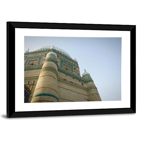 Sufi Saint Shrine Bahawalpur Pakistan Canvas Wall Art-3 Horizontal-Gallery Wrap-25" x 16"-Tiaracle