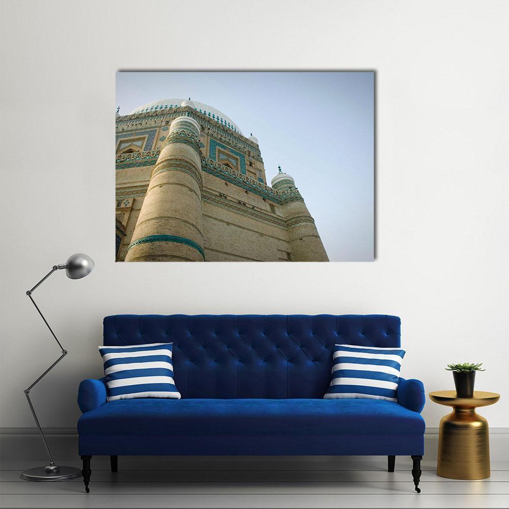 Sufi Saint Shrine Bahawalpur Pakistan Canvas Wall Art-1 Piece-Gallery Wrap-48" x 32"-Tiaracle